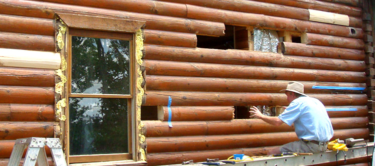 Log Home Repair Du Pont, Georgia